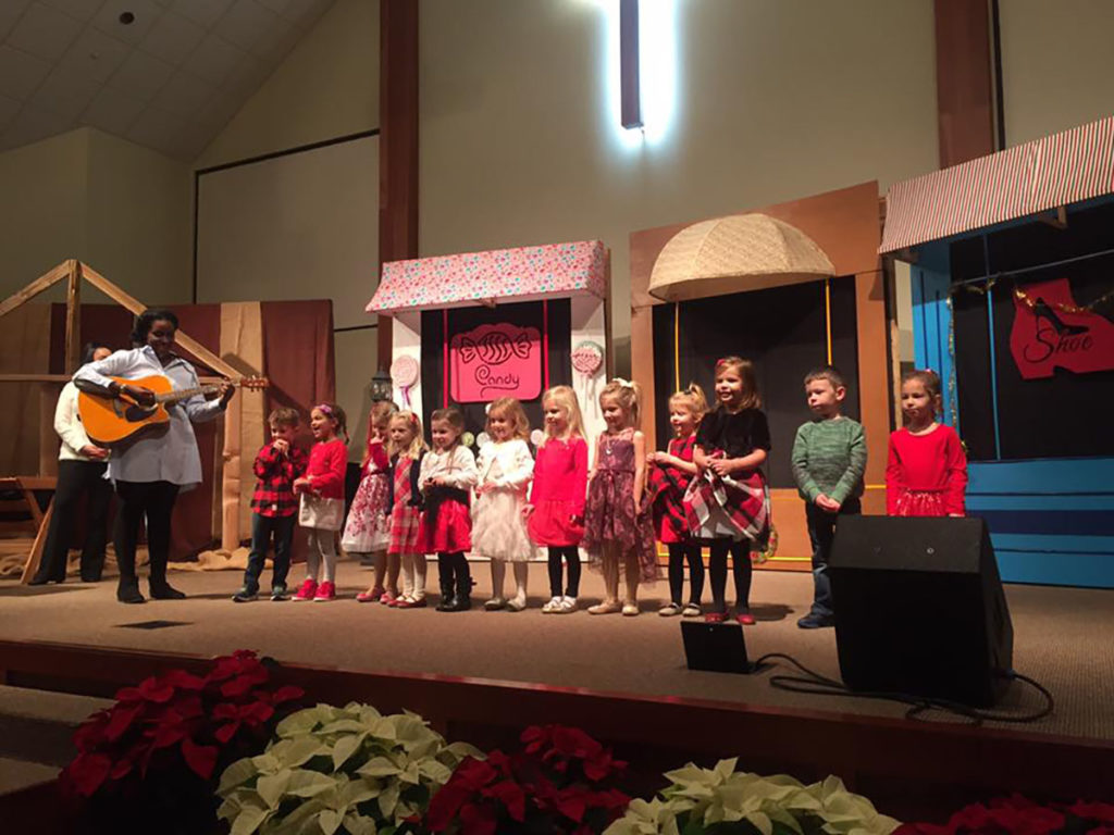 children during school musical at a Preschool & Daycare Serving Carmel, Indiana