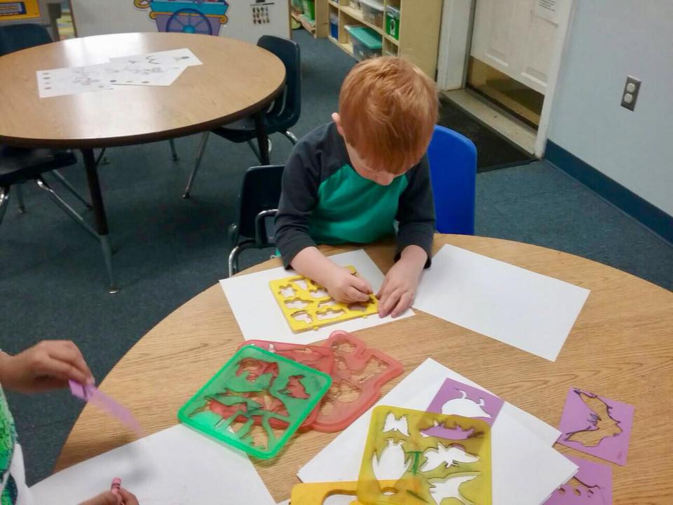 boy learning at a Preschool & Daycare Serving Carmel, Indiana