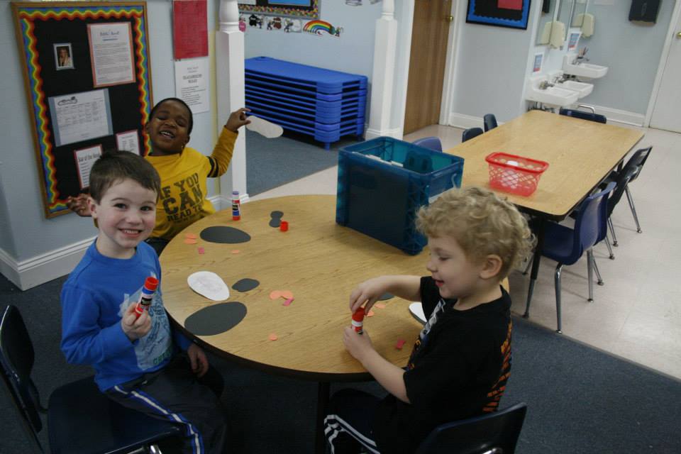 happy smiling boys in class at a Preschool & Daycare Serving Carmel, Indiana